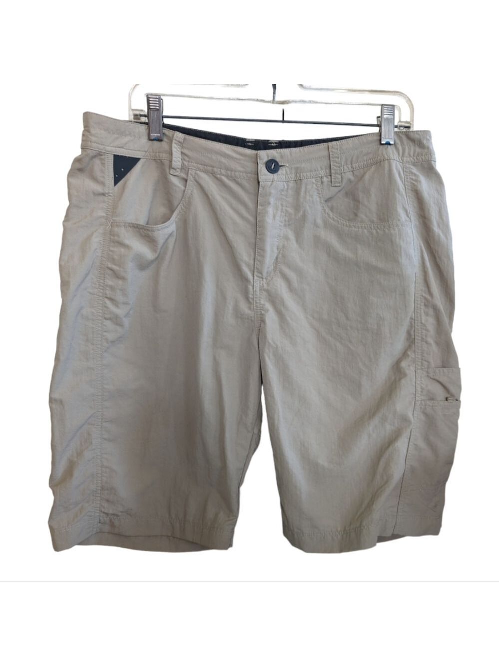 Patagonia Khaki Women's Away From Home Shorts Size 14 EUC Cabincore Outdoors - Picture 2 of 12